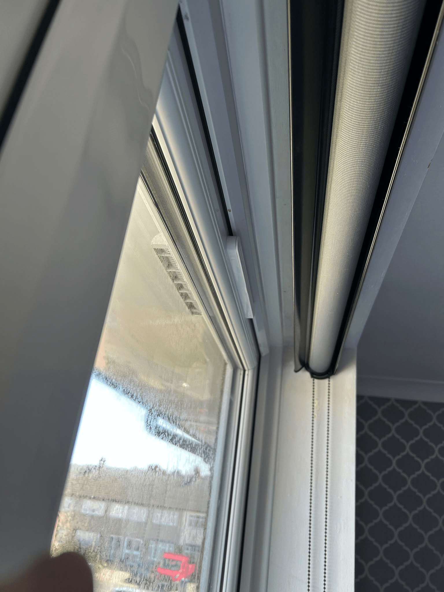 uPVC window frame seal and gasket detail